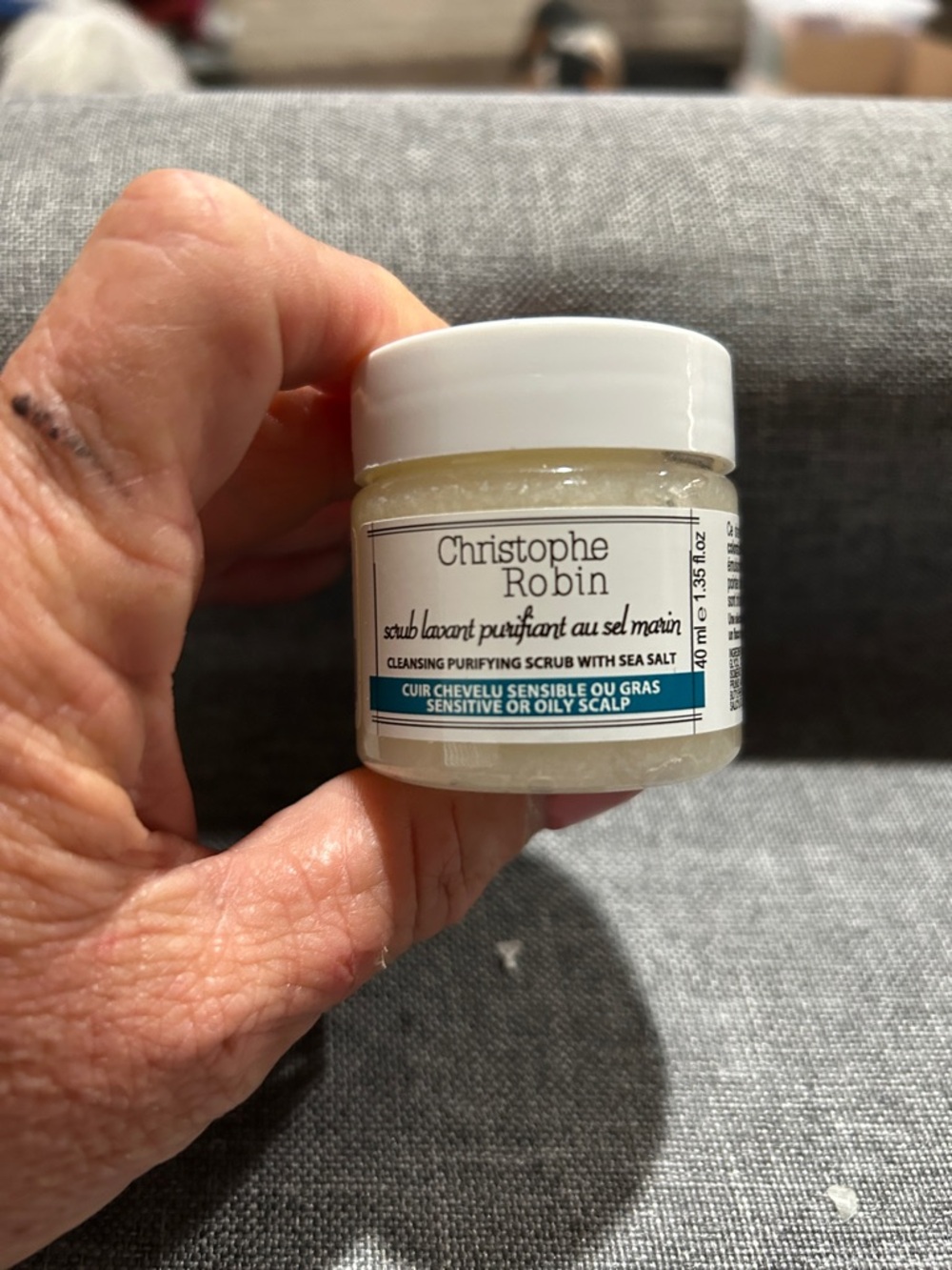 Christophe Robin Cleansing Purifying Sea Salt Scrub - White
